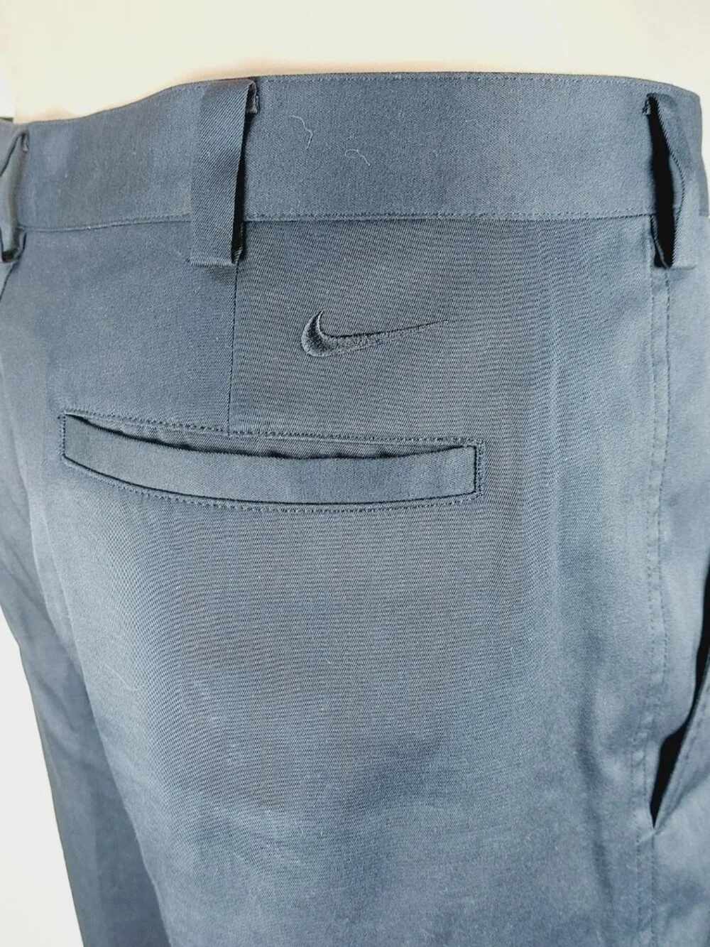 Nike Men's Black Tour Pleated Classic Slash Pocket Golf Chino Shorts Size 36